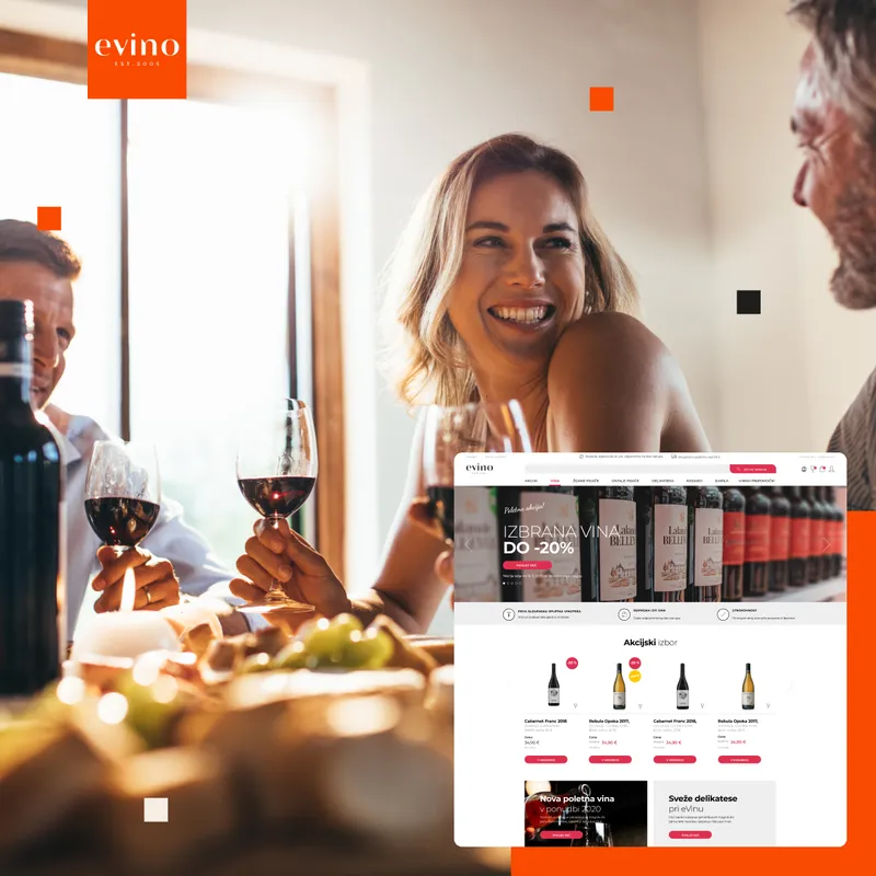 Prenova spletne trgovine in vzpostavitev B2B portala Evino