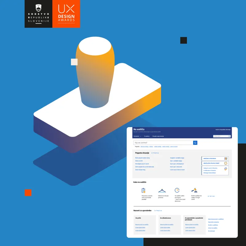 Upravljanje uporabniške izkušnje Vrhovnega sodišča Slovenije