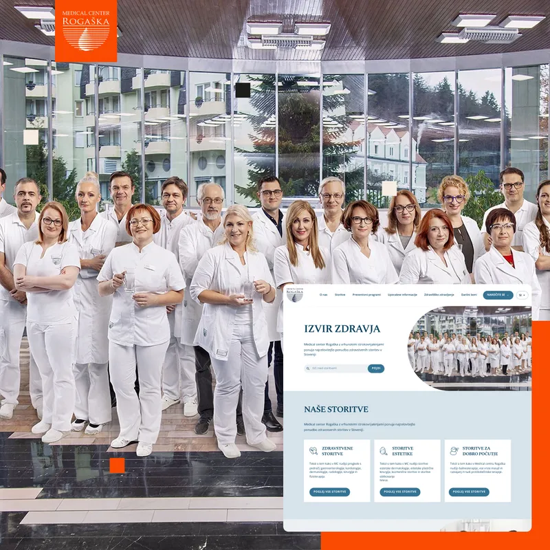 Prenova spletnega mesta Medical centra Rogaška